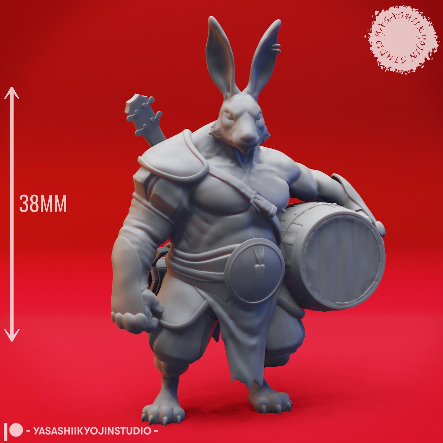 Rabbitfolk miniature by Yasashii Kyojin Studio