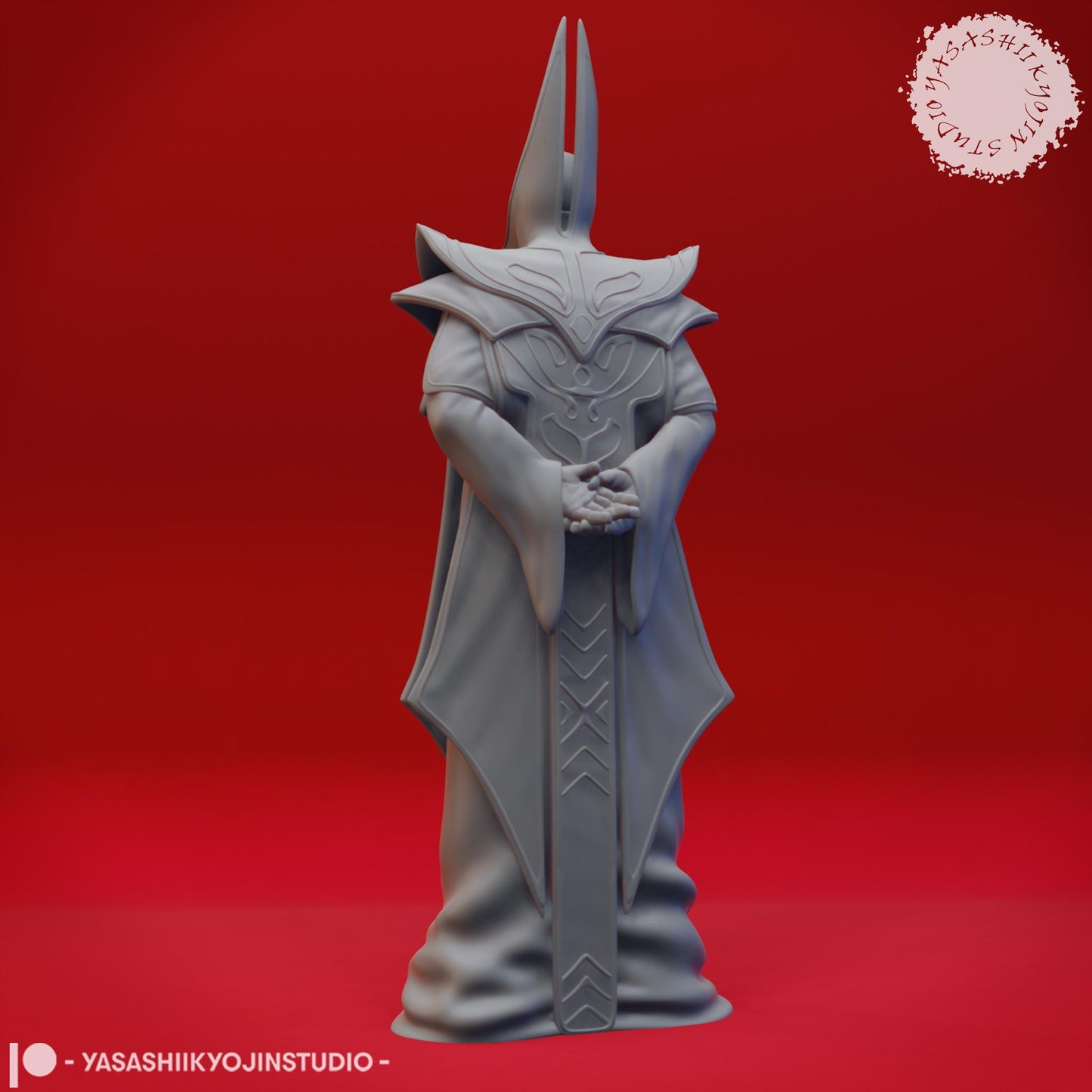 Red Wizard miniature by Yasashii Kyojin Studio
