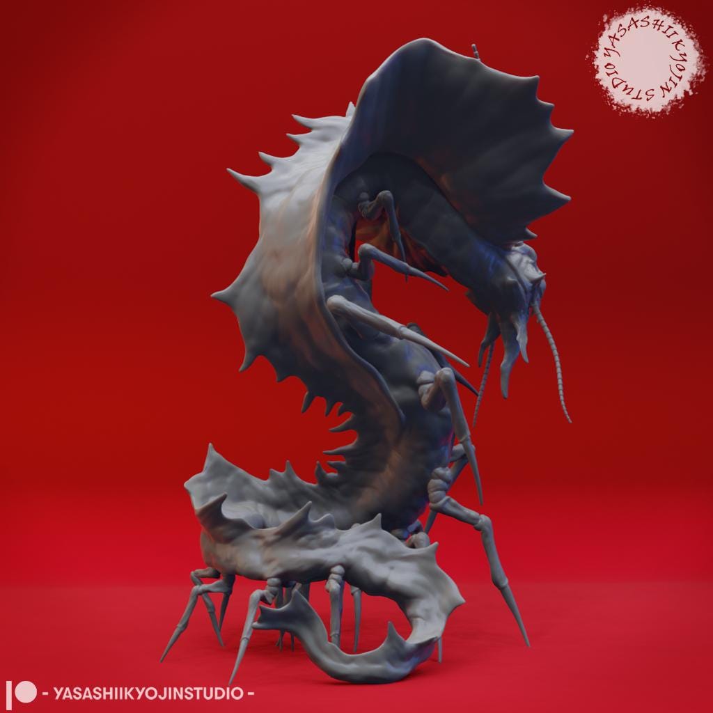 Remorhaz miniature by Yasashii Kyojin Studio