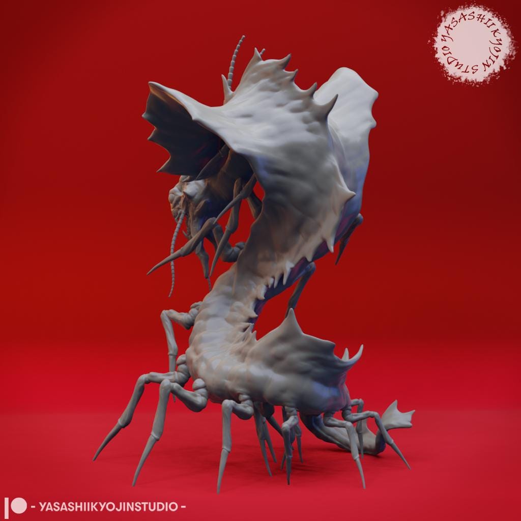 Remorhaz miniature by Yasashii Kyojin Studio