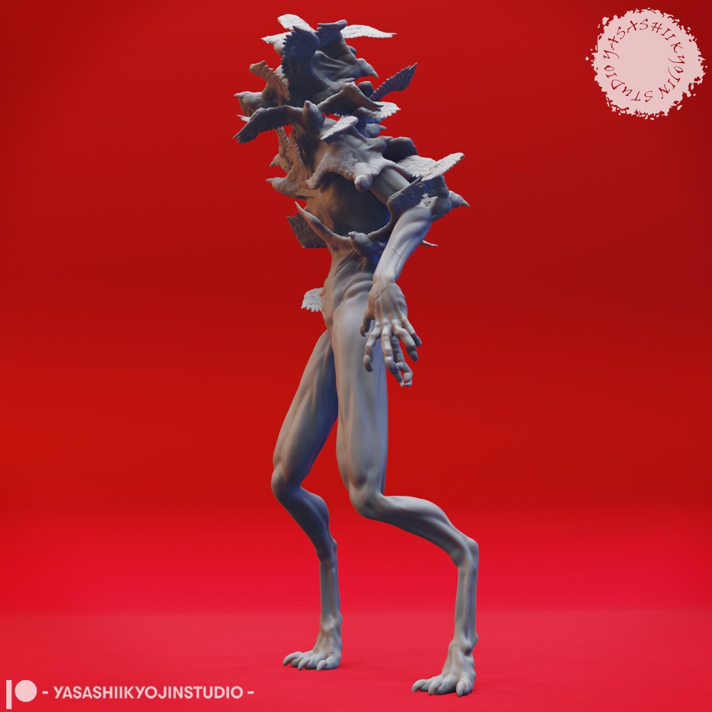 Shrike Fiend miniature by Yasashii Kyojin Studio
