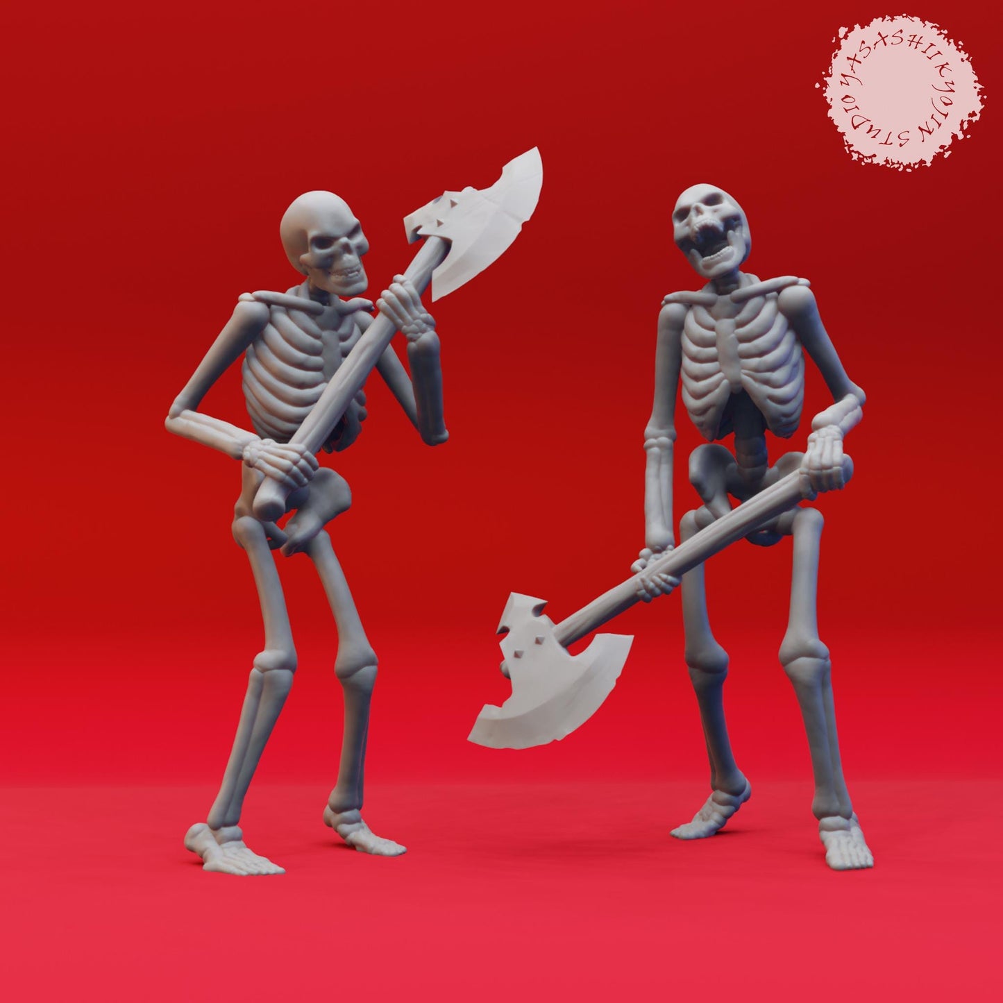 Skeleton miniatures by Yasashii Kyojin Studio