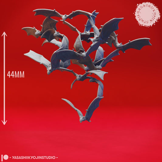 Bat swarm miniature by Yasashii Kyojin Studio