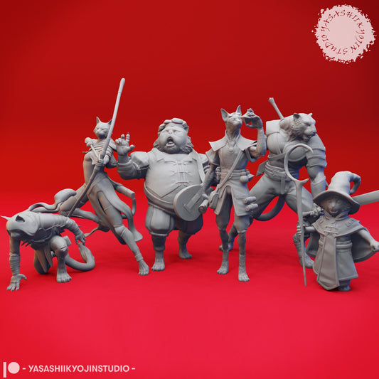 Tabaxi miniature by Yasashii Kyojin Studio