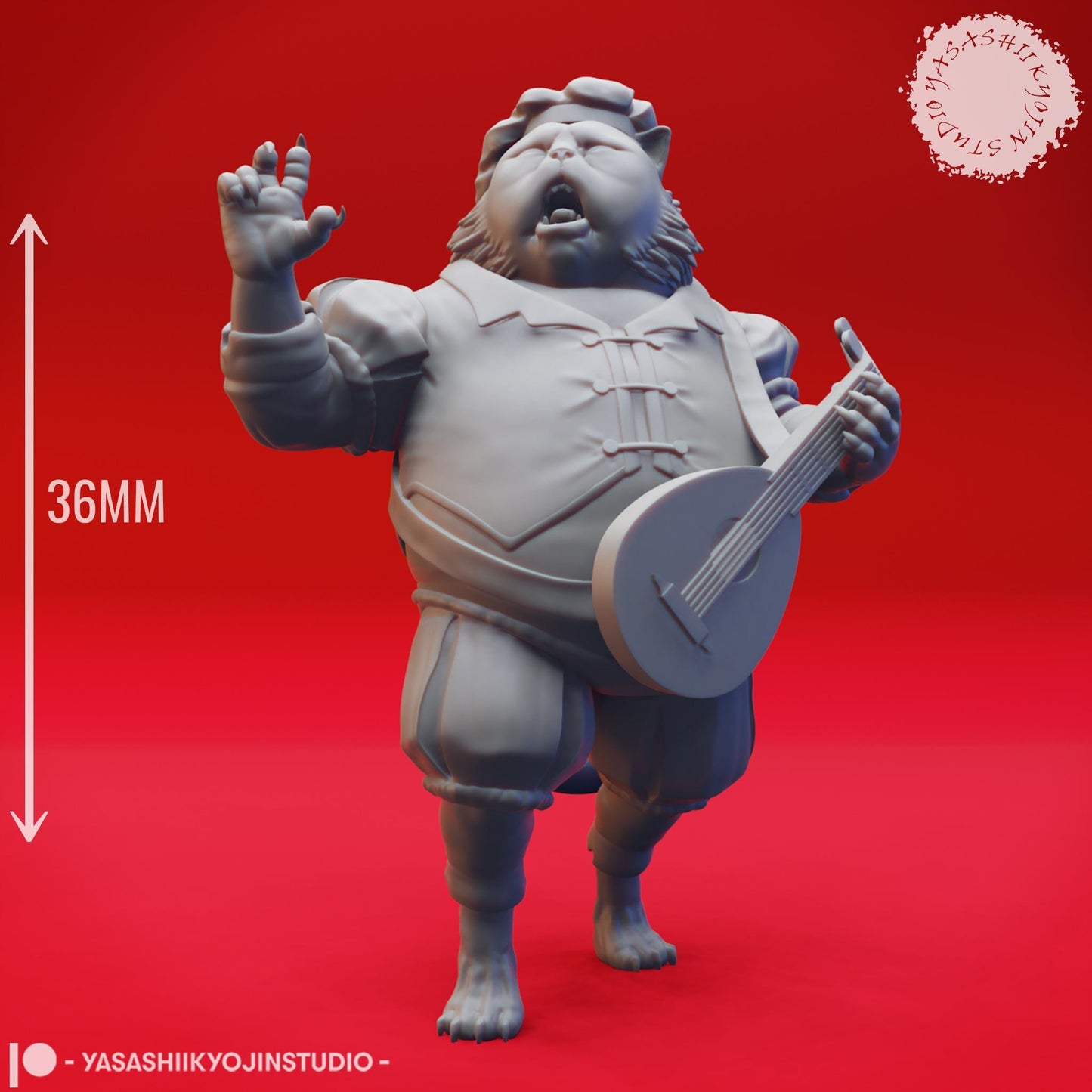 Tabaxi miniature by Yasashii Kyojin Studio