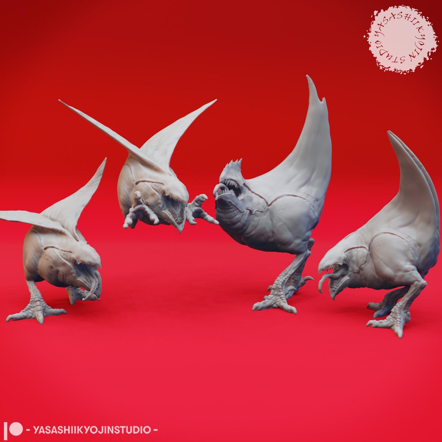 Abyssal Chicken miniature by Yasashii Kyojin Studio
