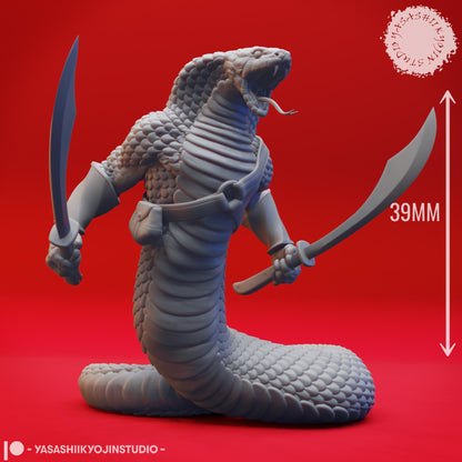Yuan-ti miniature by Yasashii Kyojin Studio