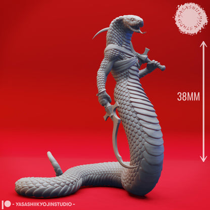 Yuan-ti miniature by Yasashii Kyojin Studio