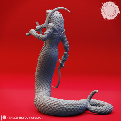 Yuan-ti miniature by Yasashii Kyojin Studio