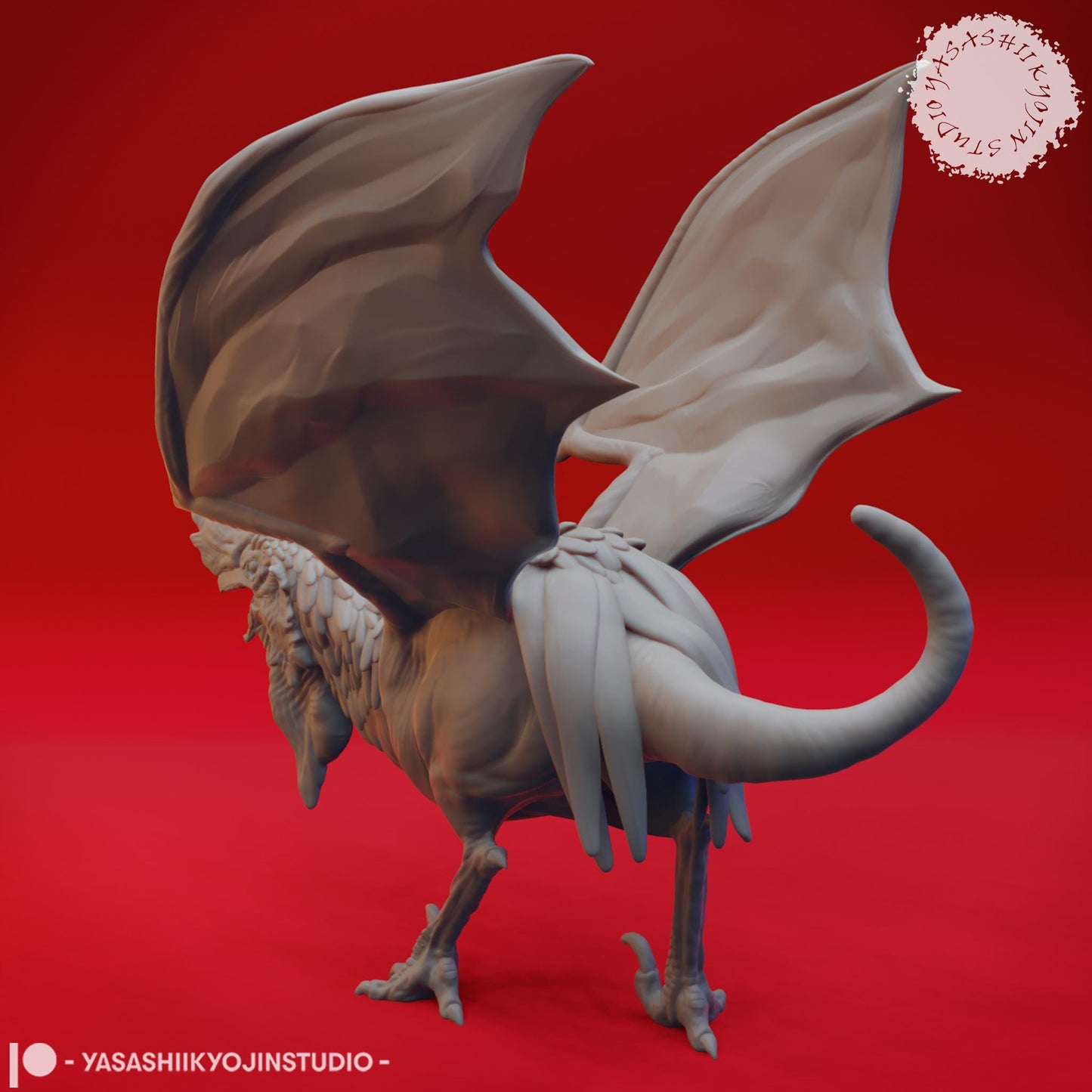 Cockatrice miniature by Yasashii Kyojin Studio