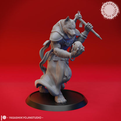 Coyote Necromancer miniature by Yasashii Kyojin Studio