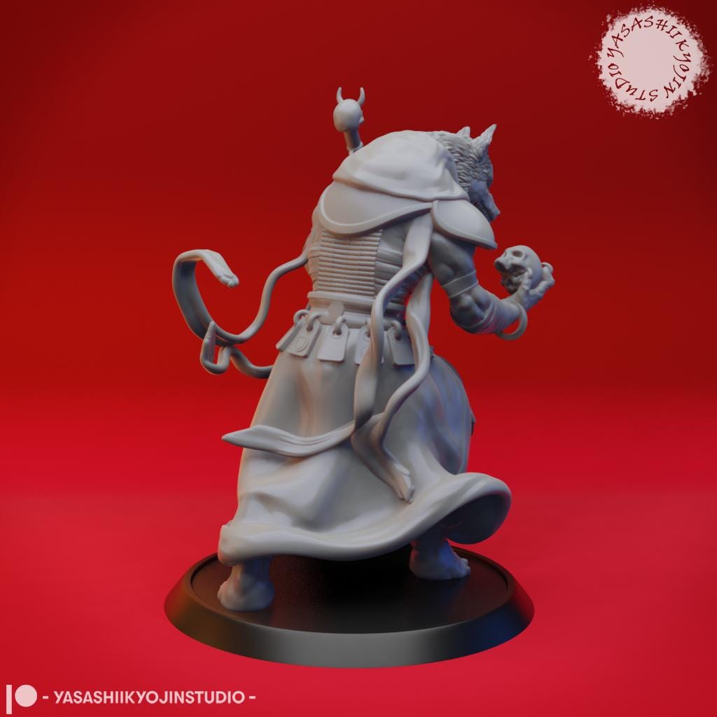Coyote Necromancer miniature by Yasashii Kyojin Studio