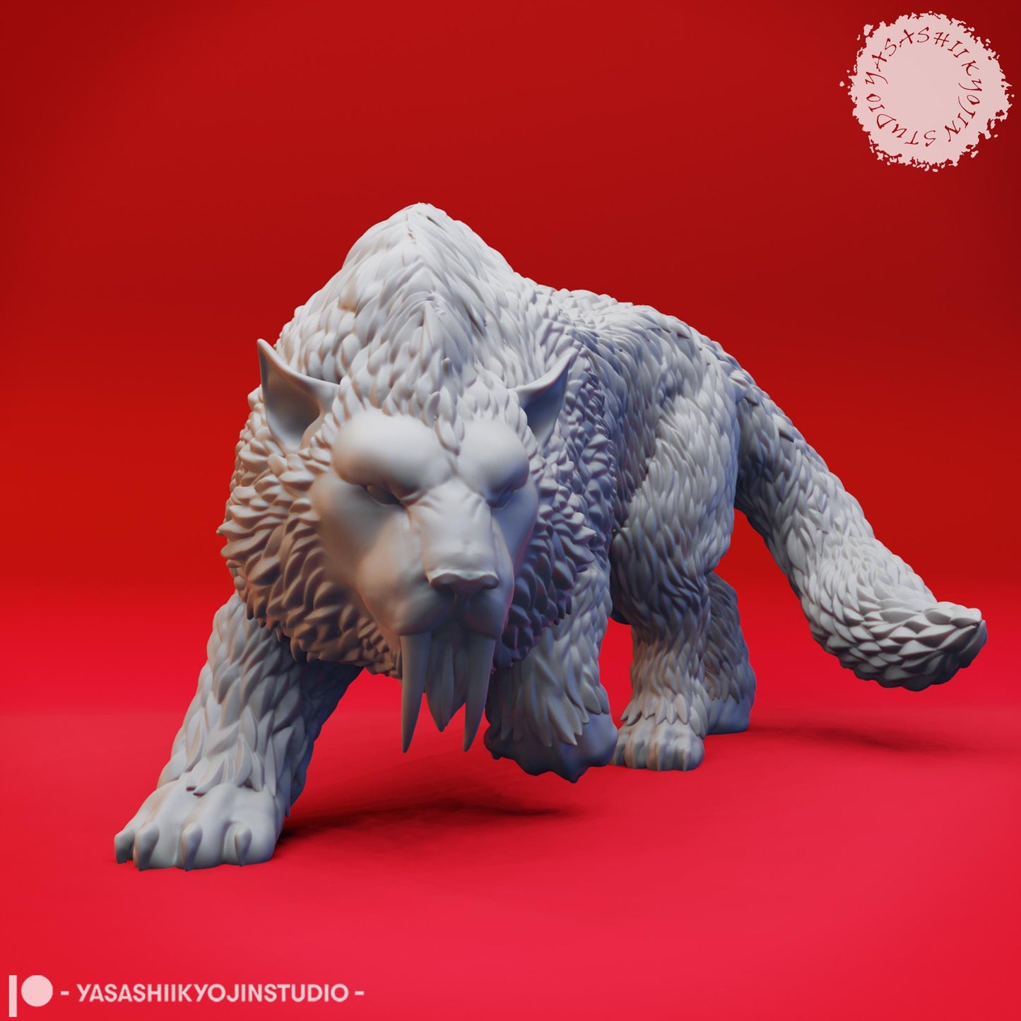 Crag cat miniature by Yasashii Kyojin Studio
