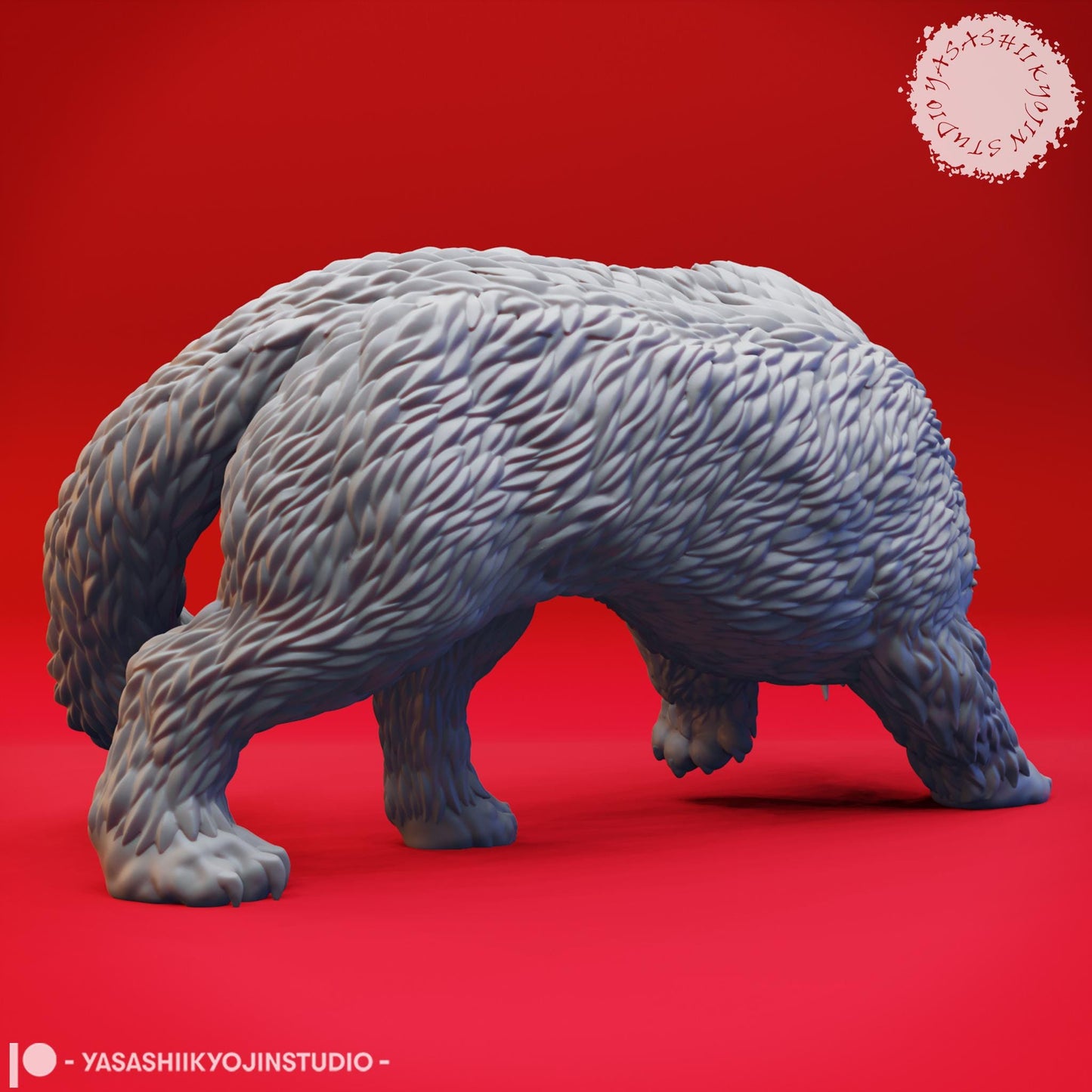 Crag cat miniature by Yasashii Kyojin Studio
