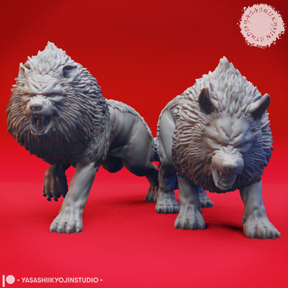 Dire Wolf miniature by Yasashii Kyojin Studio