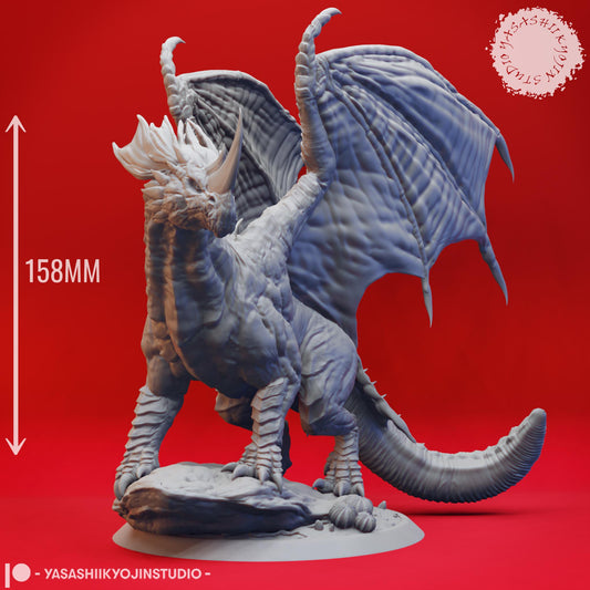 Blue Dragon miniature by Yasashii Kyojin Studio
