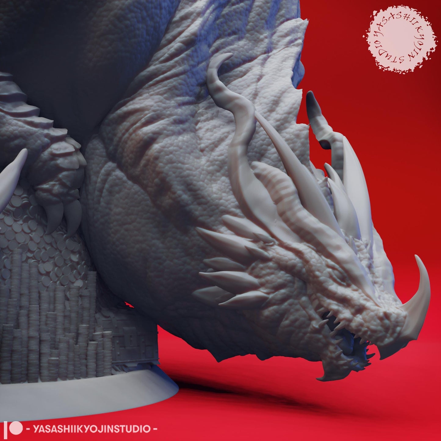 Dragon Themberchaud miniature by Yasashii Kyojin Studio