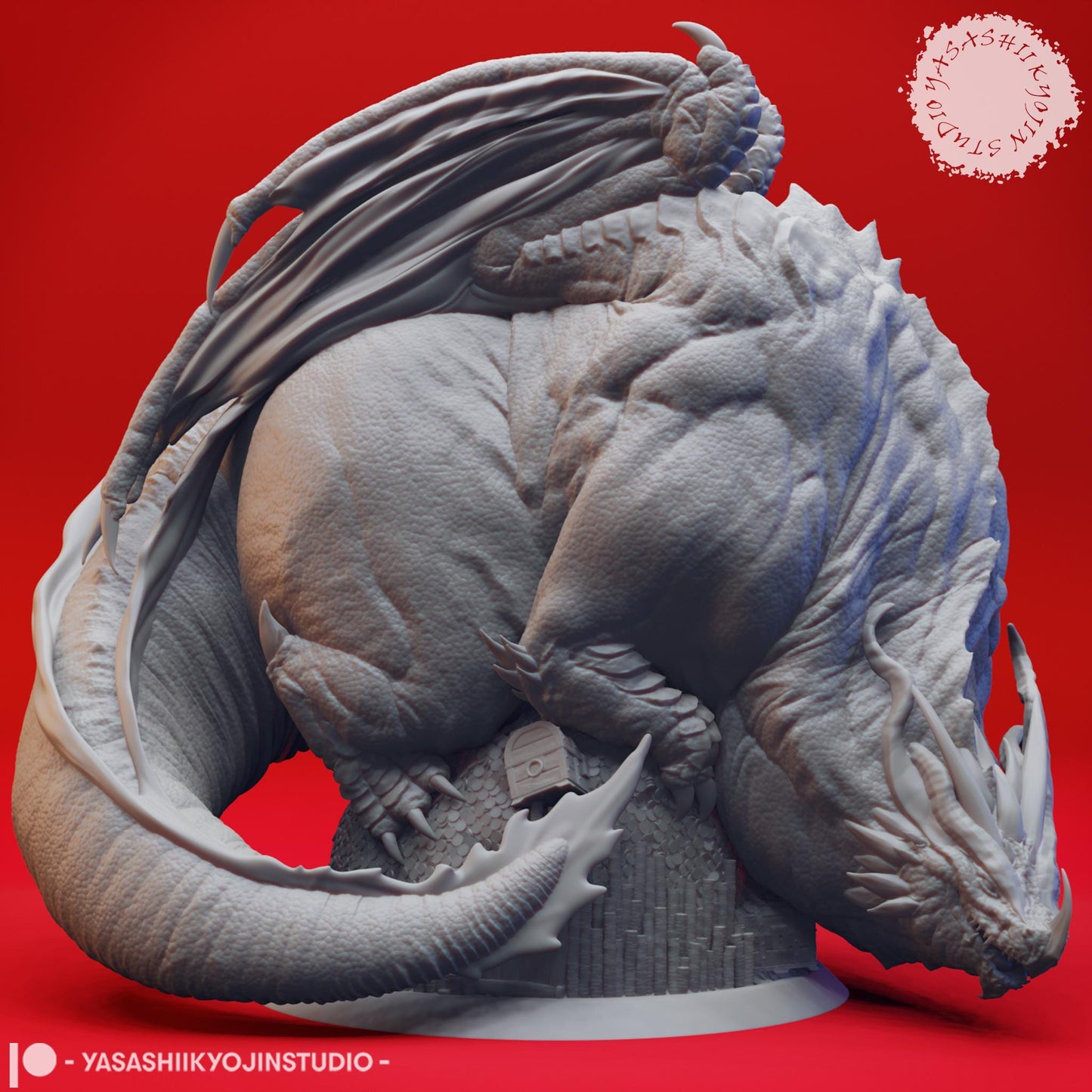 Dragon Themberchaud miniature by Yasashii Kyojin Studio