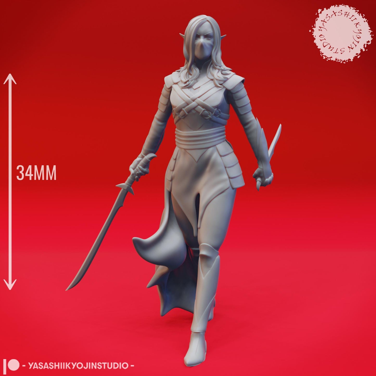 Drow miniature by Yasashii Kyojin Studio