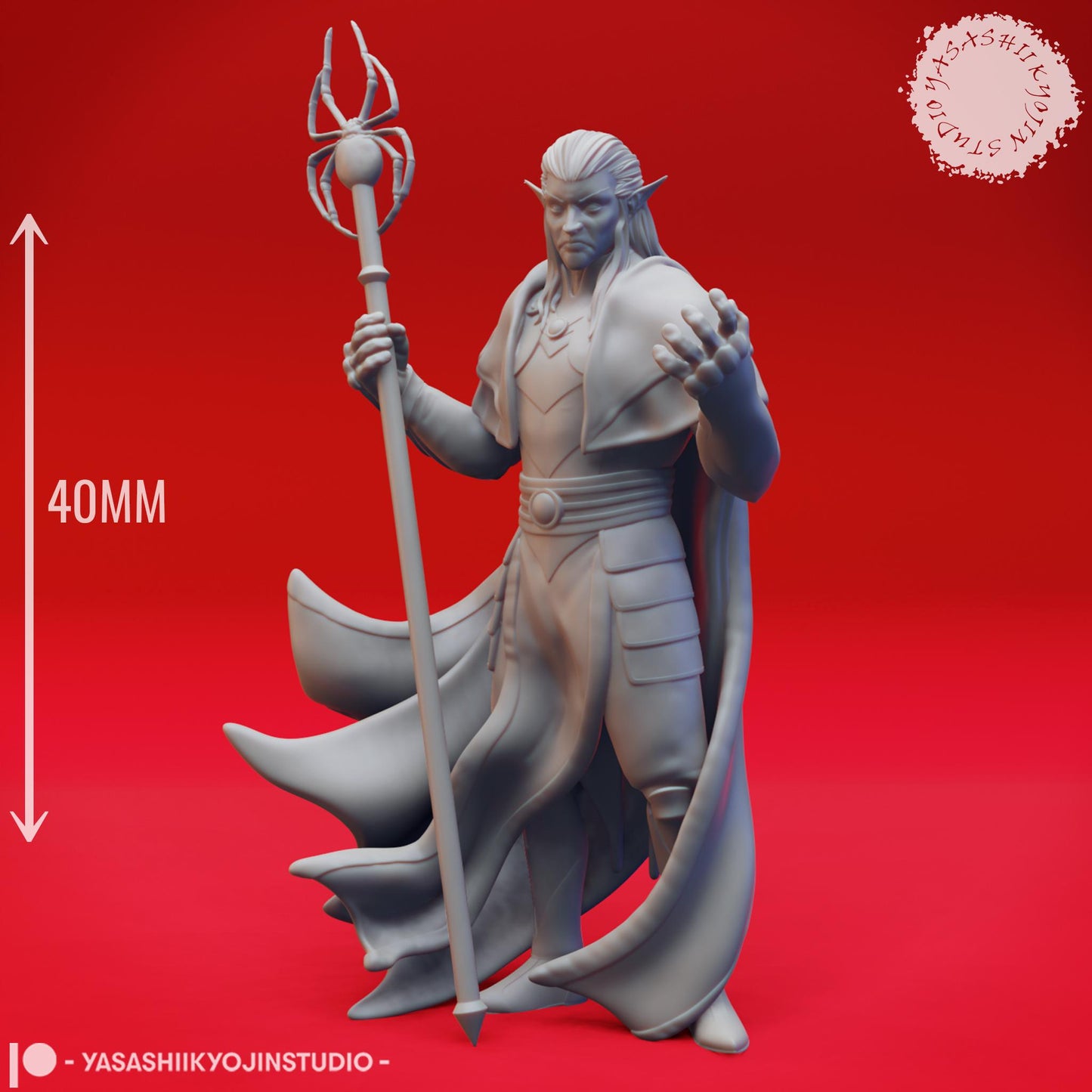 Drow miniature by Yasashii Kyojin Studio