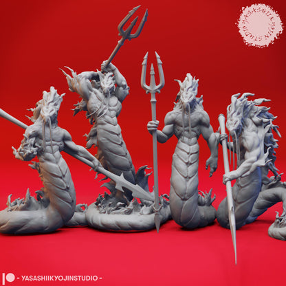 Flame Salamander miniature by Yasashii Kyojin Studio