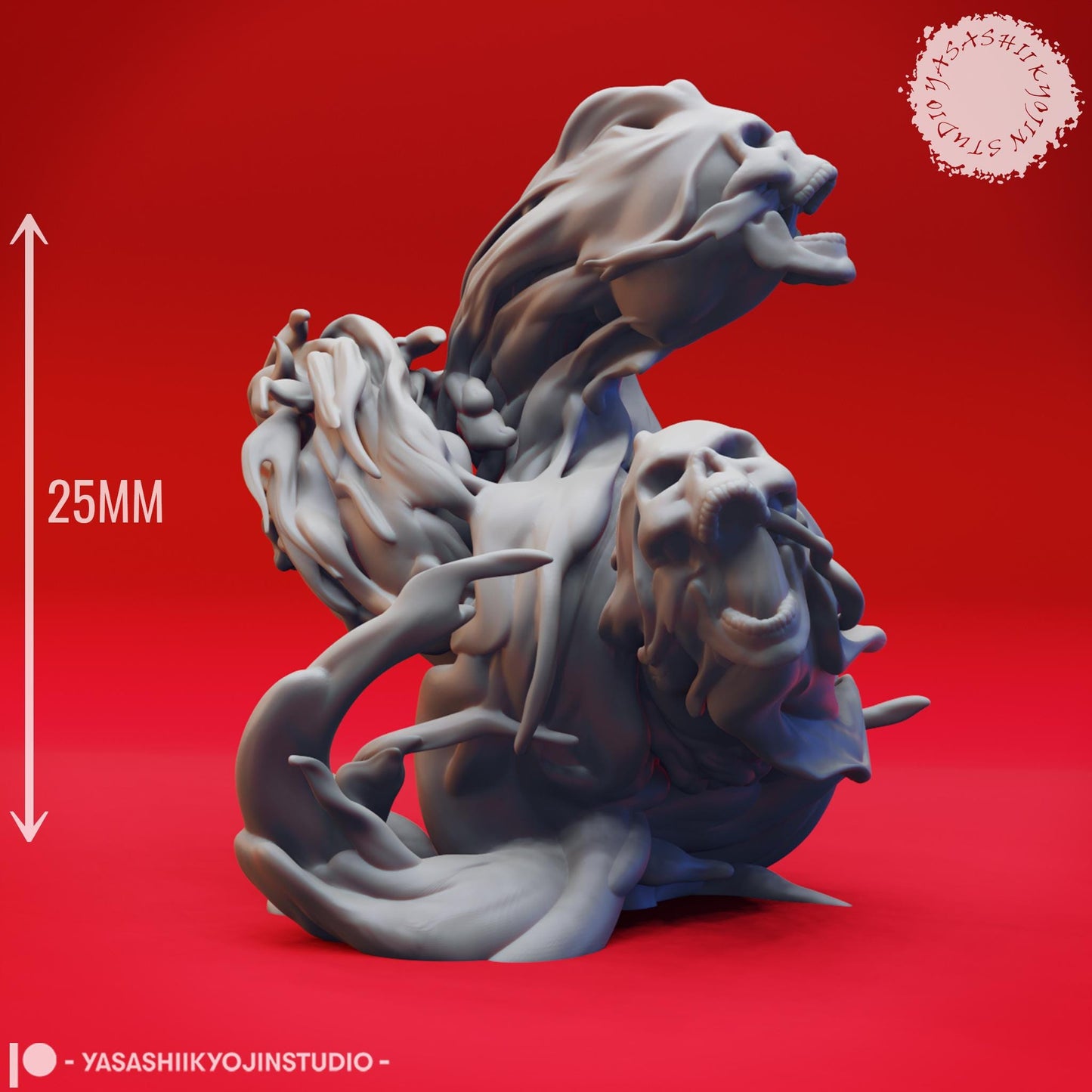 Flameskull miniature by Yasashii Kyojin Studio