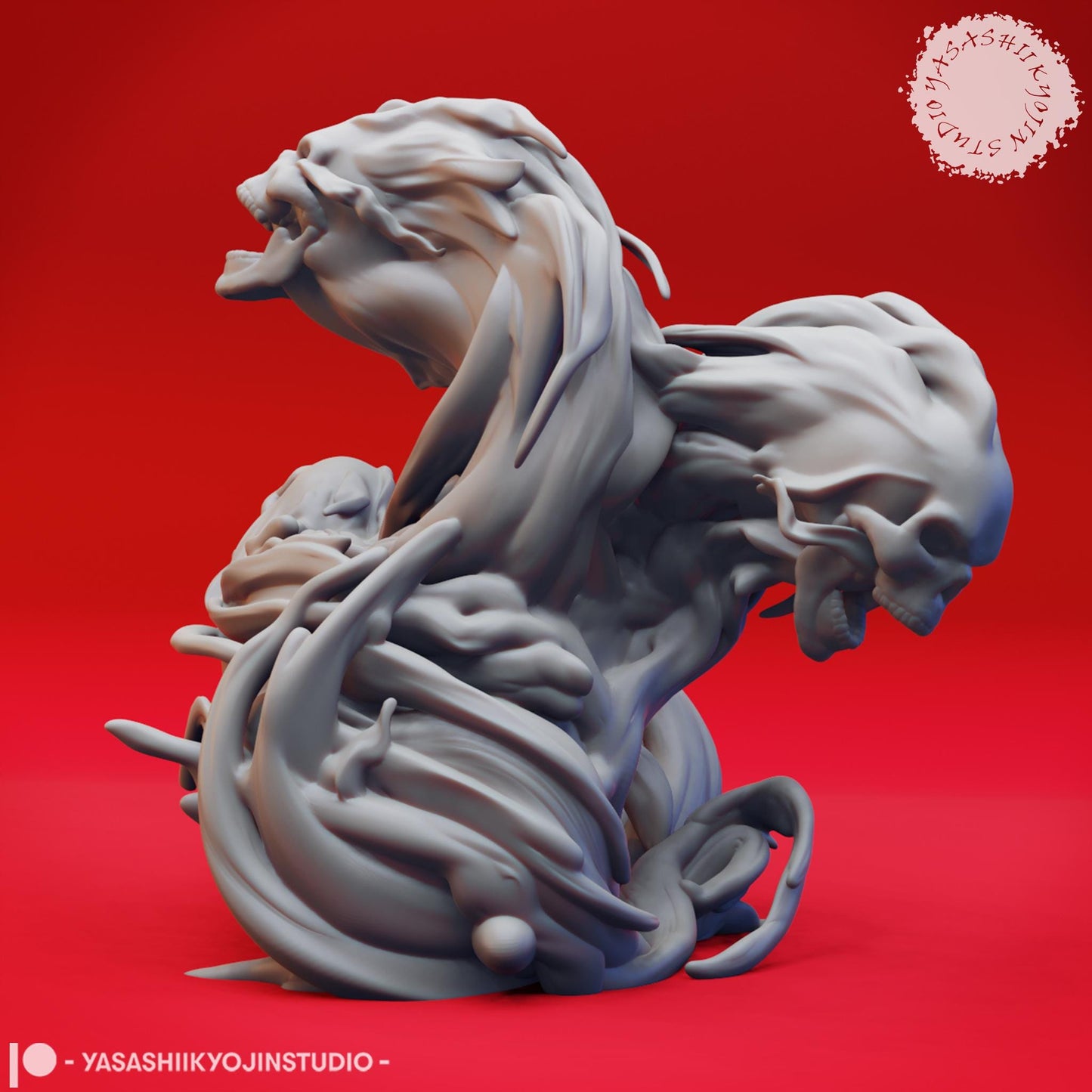 Flameskull miniature by Yasashii Kyojin Studio