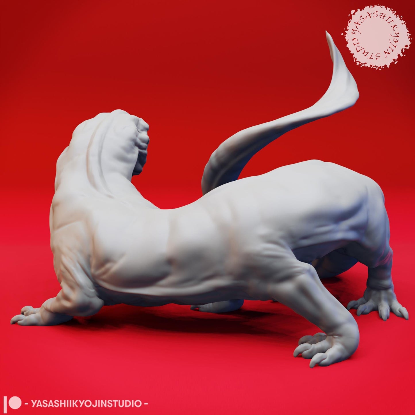 Frost Salamander miniature by Yasashii Kyojin Studio