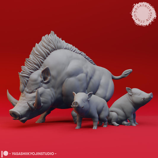 Giant Boar miniature by Yasashii Kyojin Studio