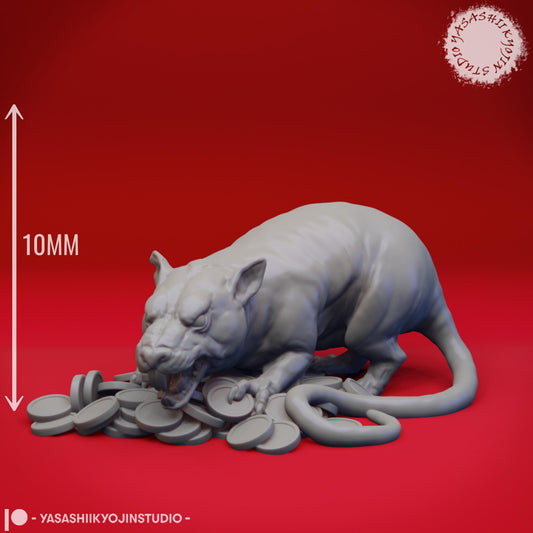 Giant rat miniature by Yasashii Kyojin Studio