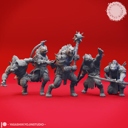 Gnoll miniature by Yasashii Kyojin Studio