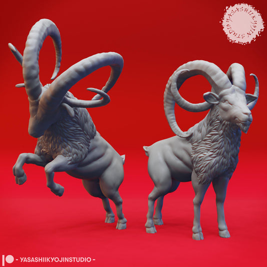 Giant Goat miniature by Yasashii Kyojin Studio