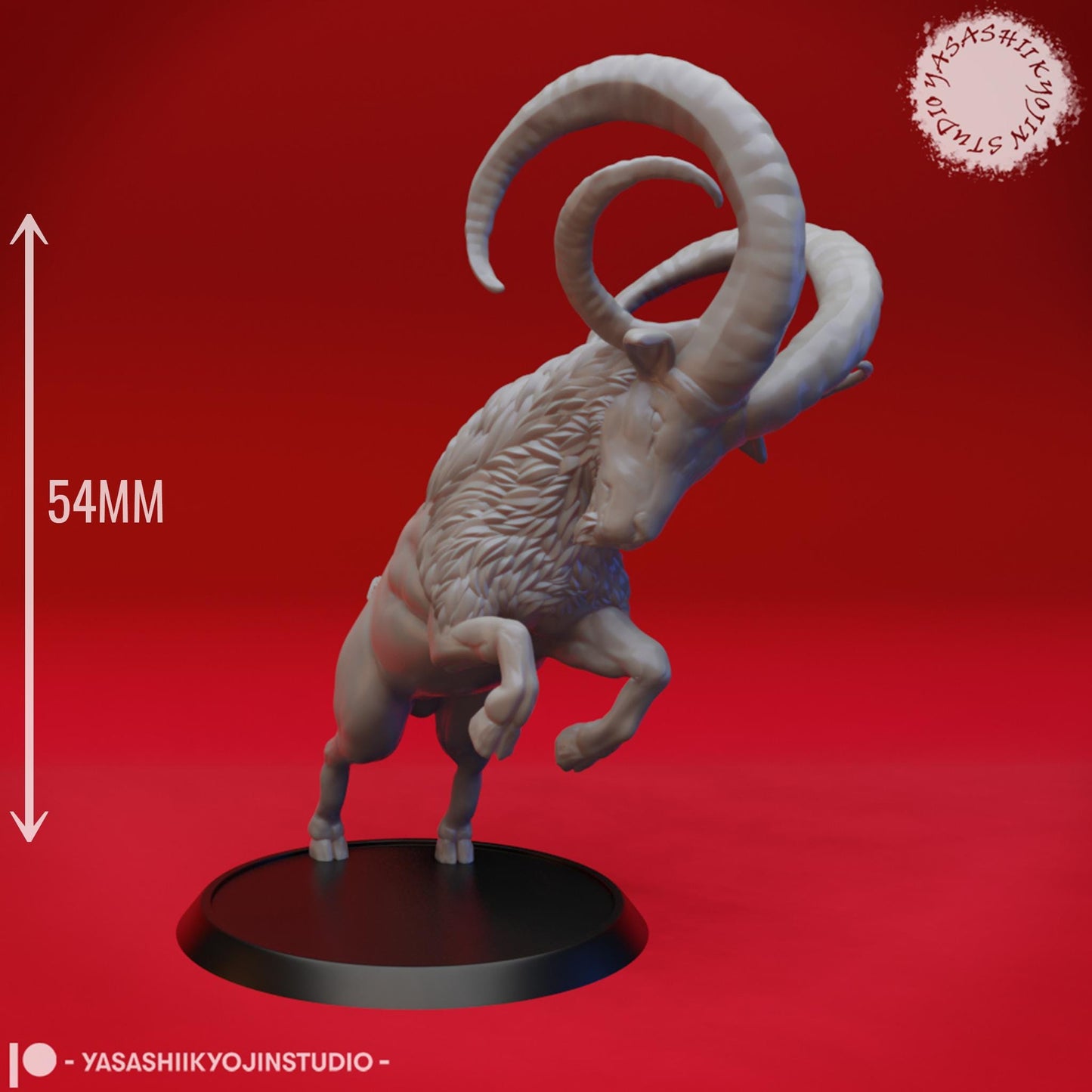 Giant Goat miniature by Yasashii Kyojin Studio