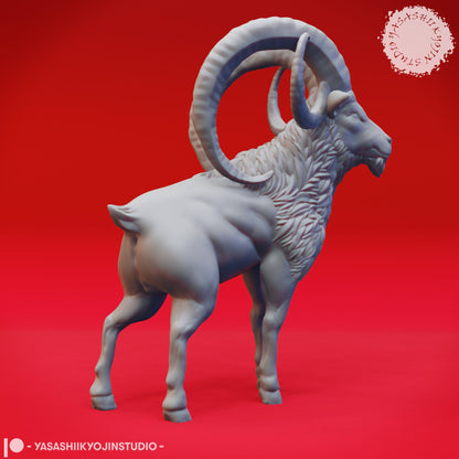 Giant Goat miniature by Yasashii Kyojin Studio