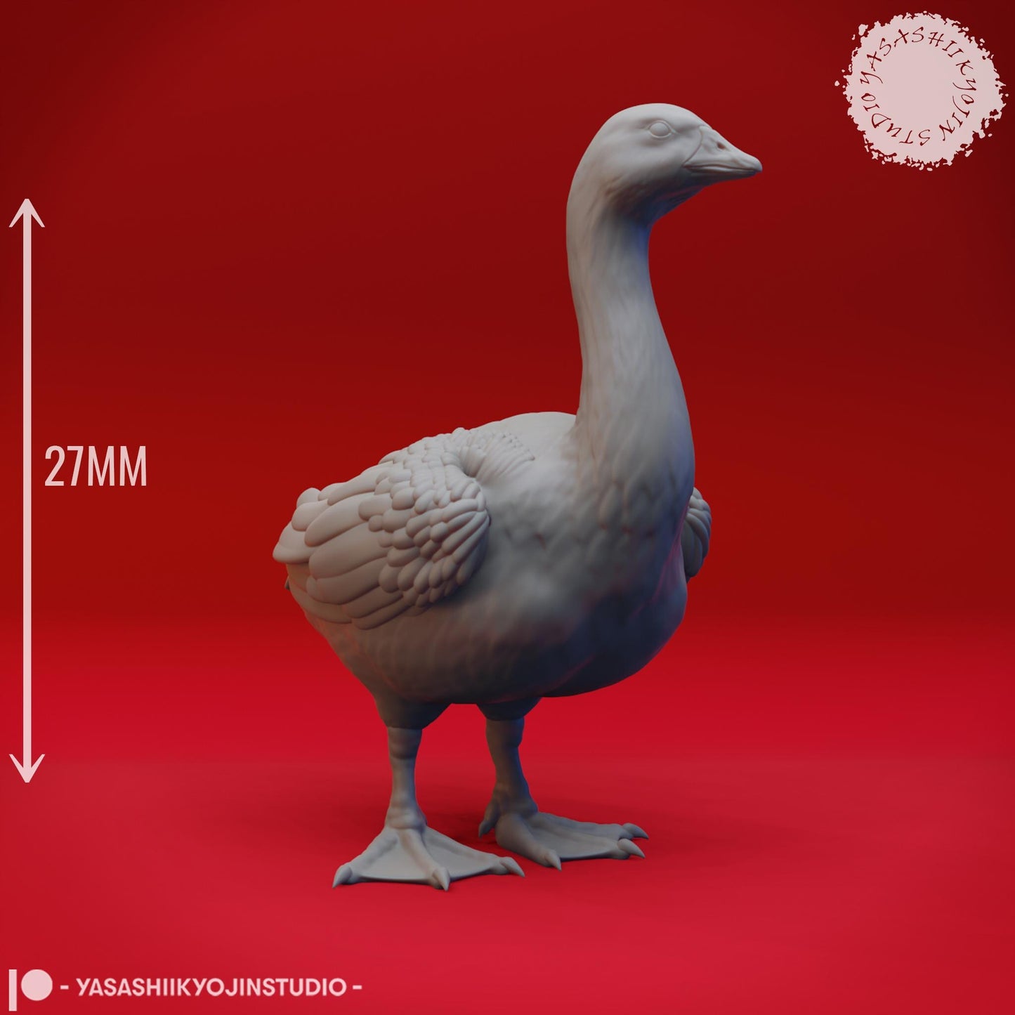 Goose Hydra miniature by Yasashii Kyojin Studio