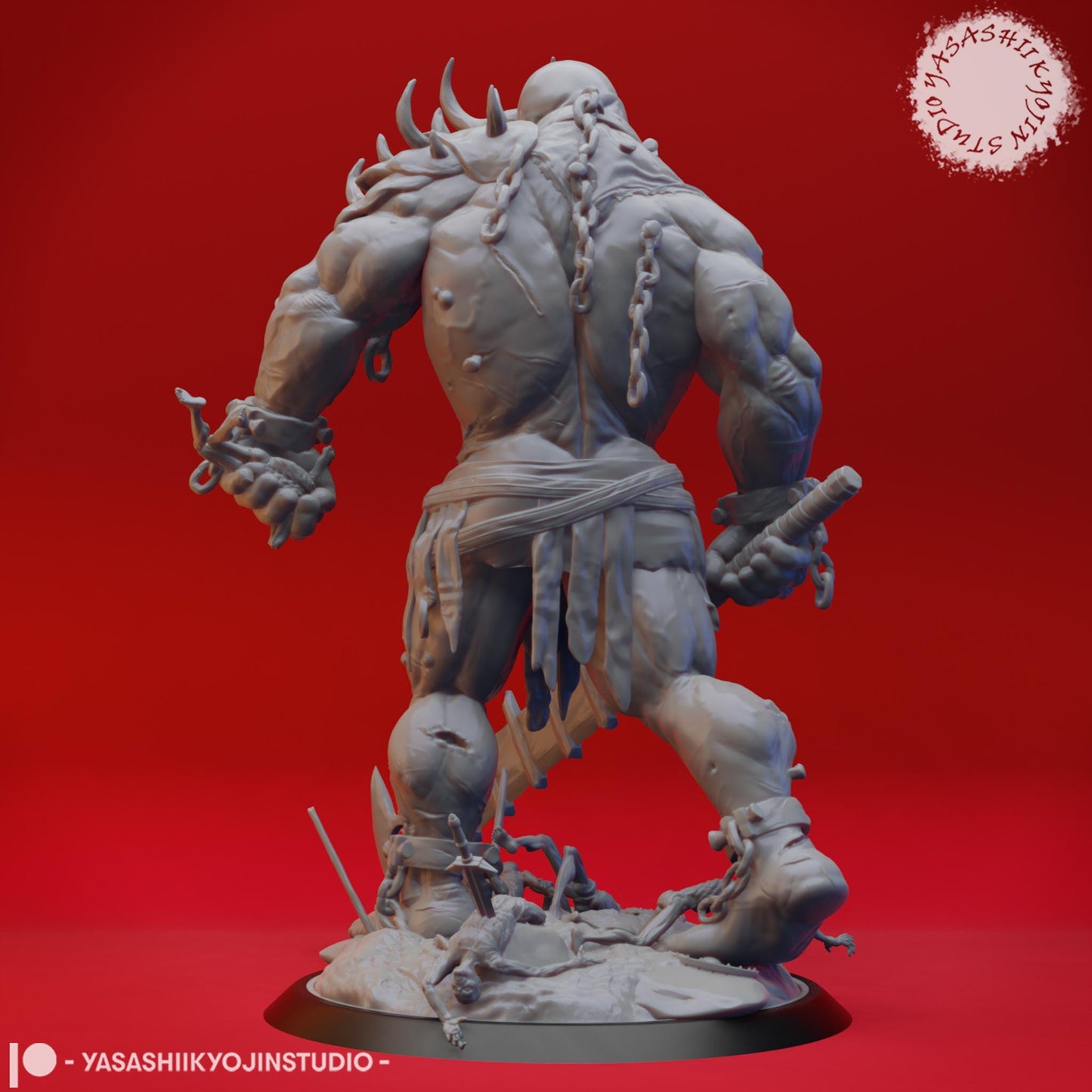 Grave Titan miniature by Yasashii Kyojin Studio