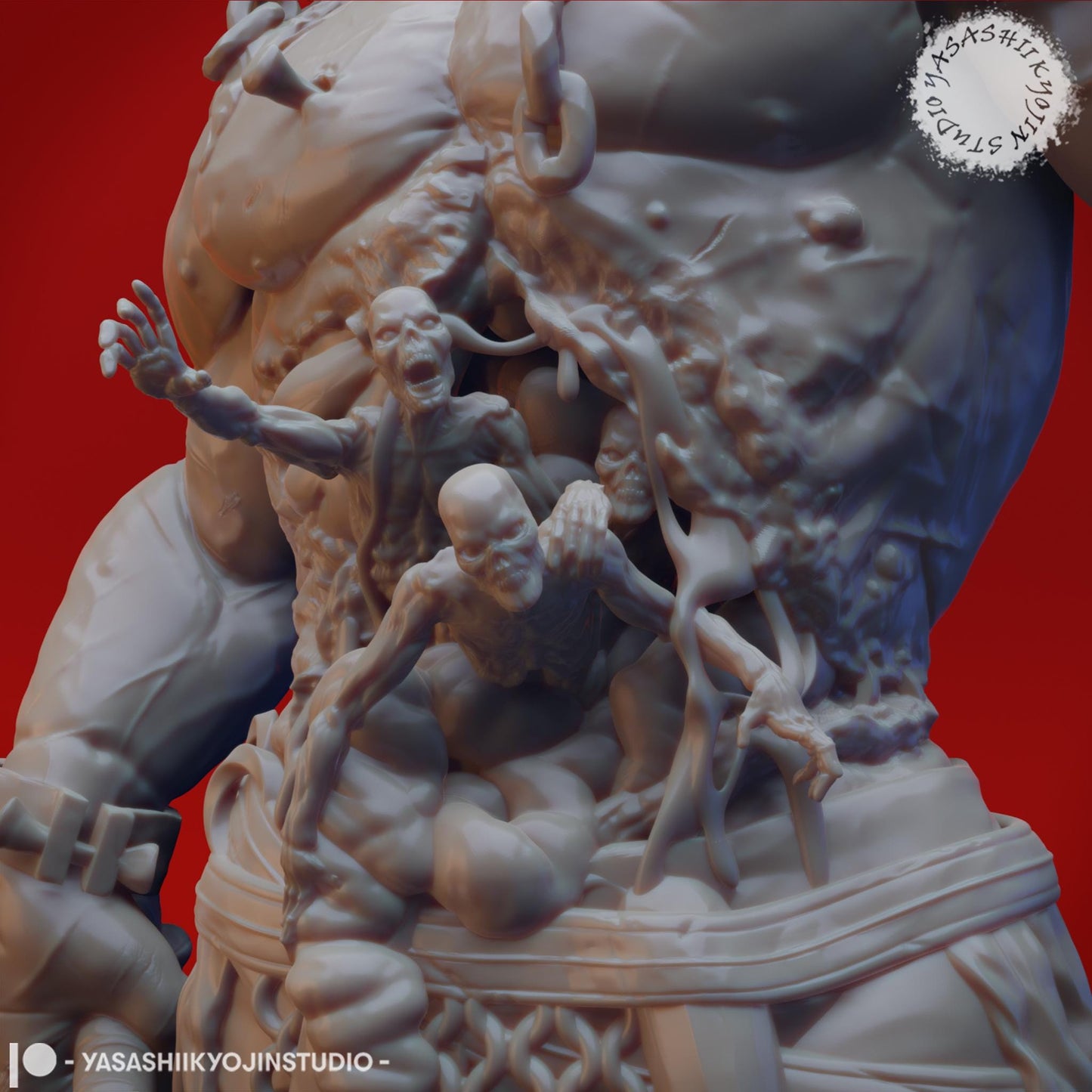Grave Titan miniature by Yasashii Kyojin Studio