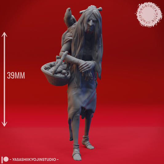 Green Hag miniature by Yasashii Kyojin Studio