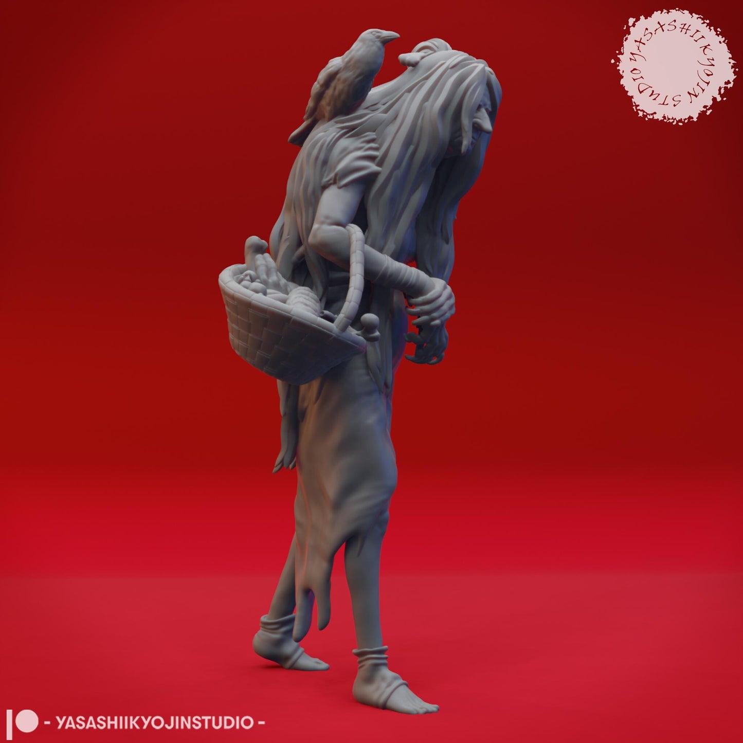 Green Hag miniature by Yasashii Kyojin Studio