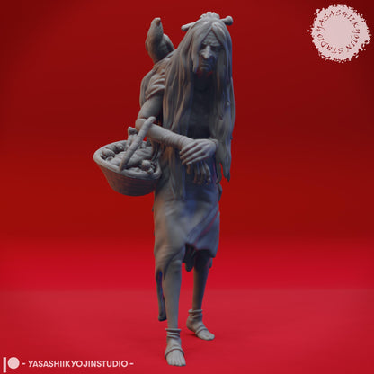 Green Hag miniature by Yasashii Kyojin Studio