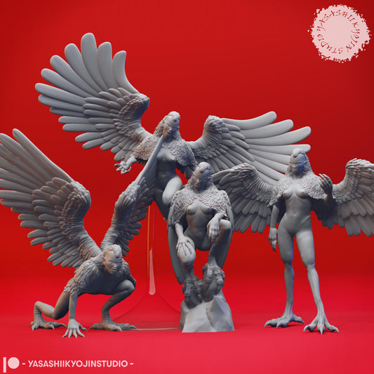Harpy miniature by Yasashii Kyojin Studio