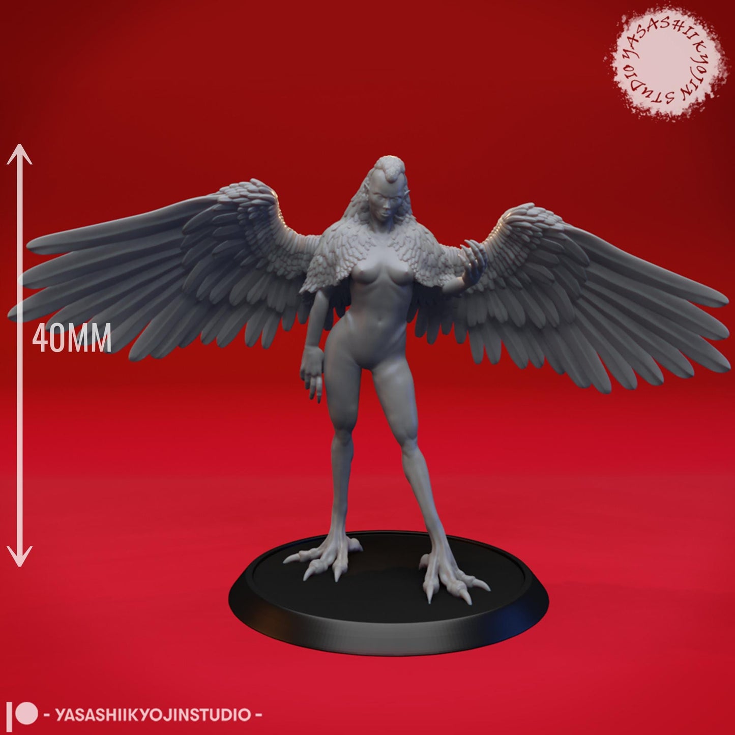 Harpy miniature by Yasashii Kyojin Studio