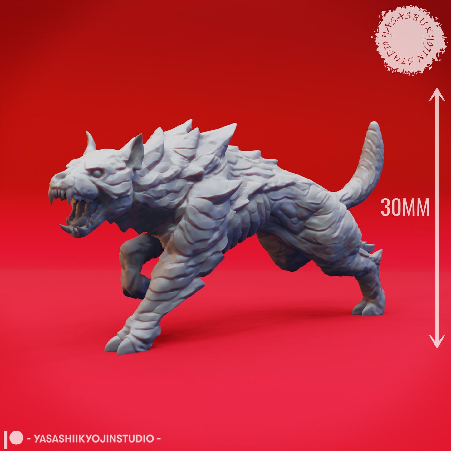 Hellhound miniature by Yasashii Kyojin Studio