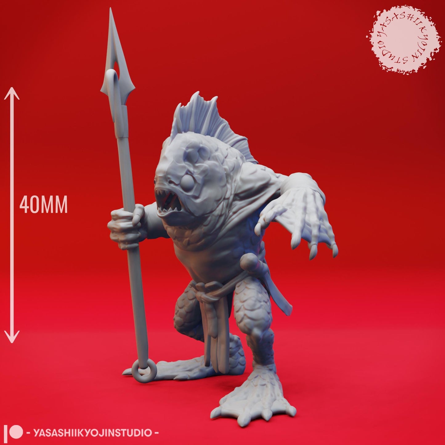 Kuo-toa miniature by Yasashii Kyojin Studio