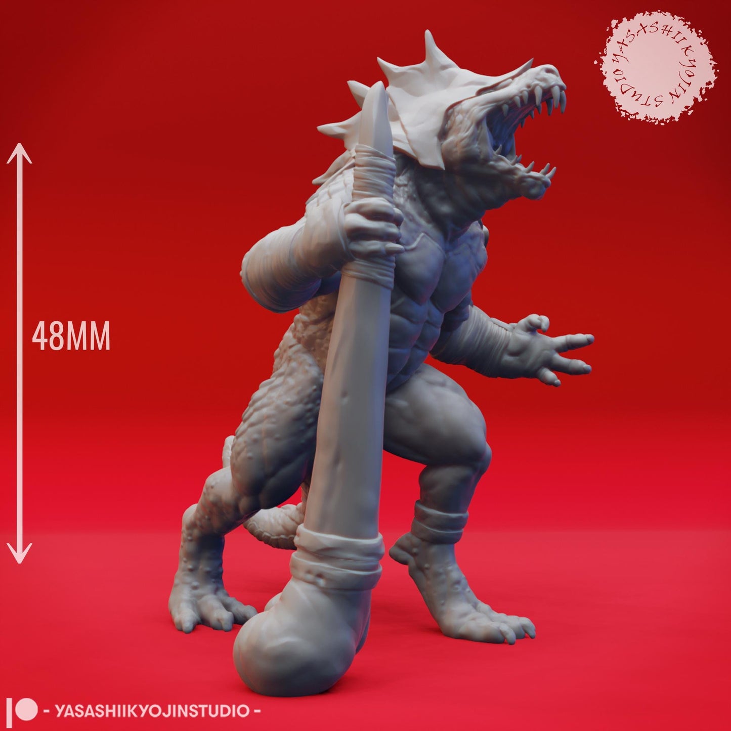 Lizardfolk miniature by Yasashii Kyojin Studio