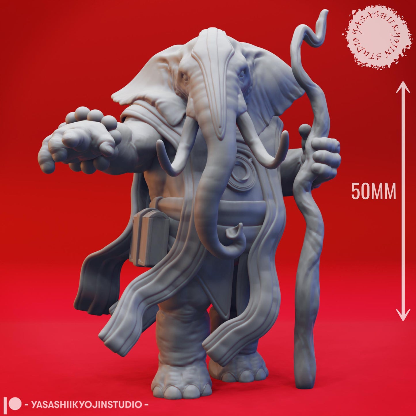 Loxodon miniature by Yasashii Kyojin Studio