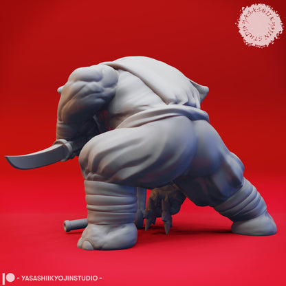 Loxodon miniature by Yasashii Kyojin Studio