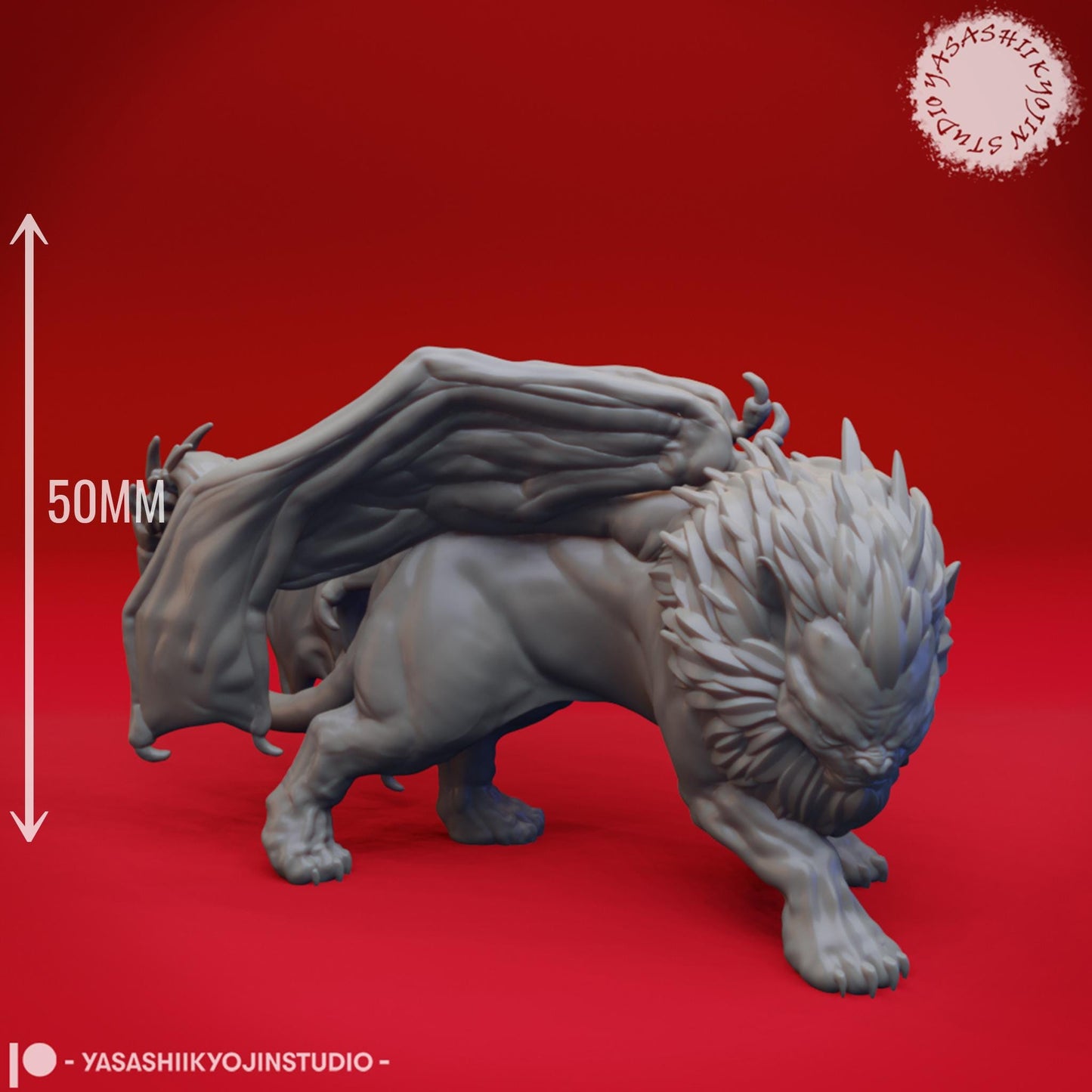 Manticore miniature by Yasashii Kyojin Studio
