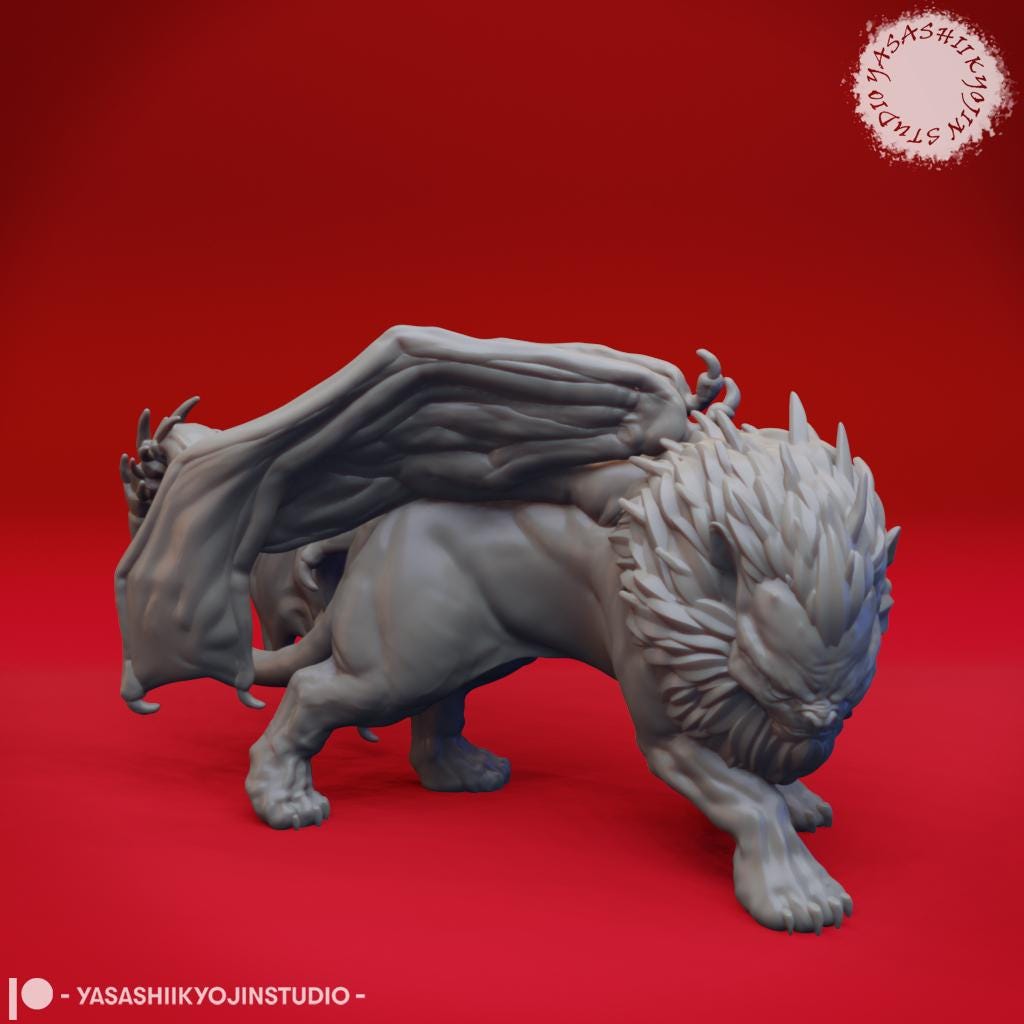 Manticore miniature by Yasashii Kyojin Studio
