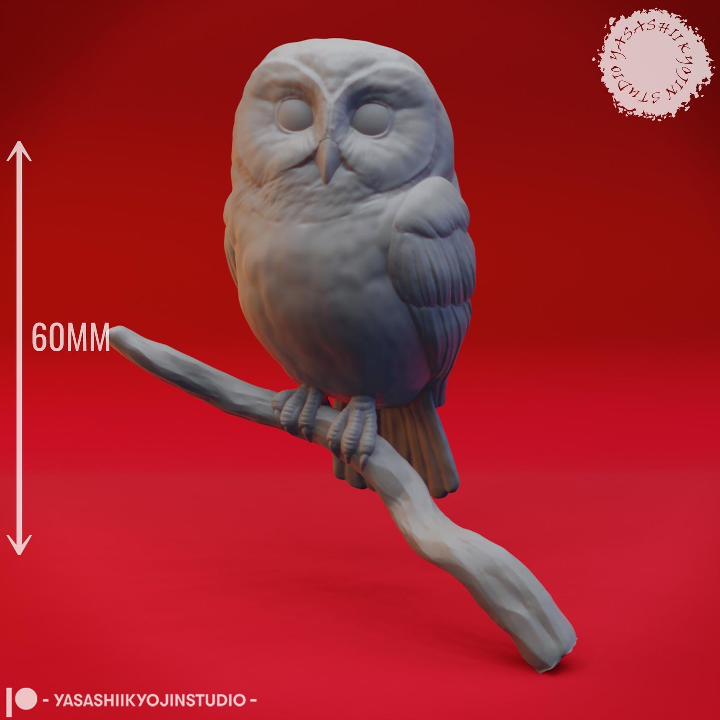 Owl miniature by Yasashii Kyojin Studio